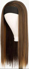 22" Black Headband Wig - Straight (Headband Colour Black)