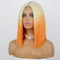 #Ombre Blonde/Orange Bob Cut Wig