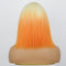 #Ombre Blonde/Orange Bob Cut Wig