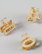 Set of 6 Gold Luxury Minatare Hair Claw Clips