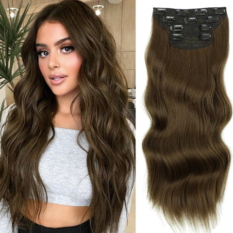 20"  Clip in Weft Bodywave - 4 Piece - #6