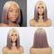 #Ombre Blonde/Pastel Bob Cut Wig