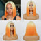 #Ombre Blonde/Orange Bob Cut Wig