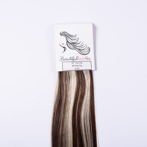 #P2/90 - Value Human Hair Flat Weft 22”