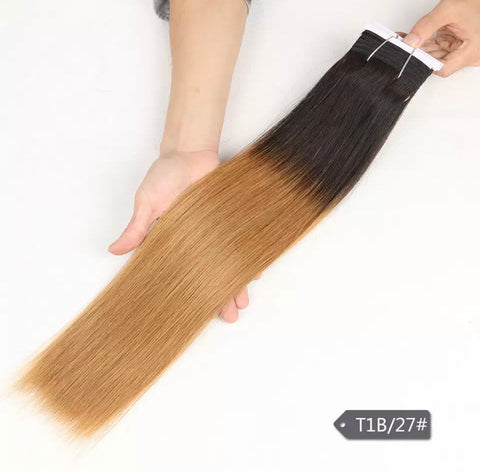 #1B/27 - Value Human Hair Machine Weft 8"