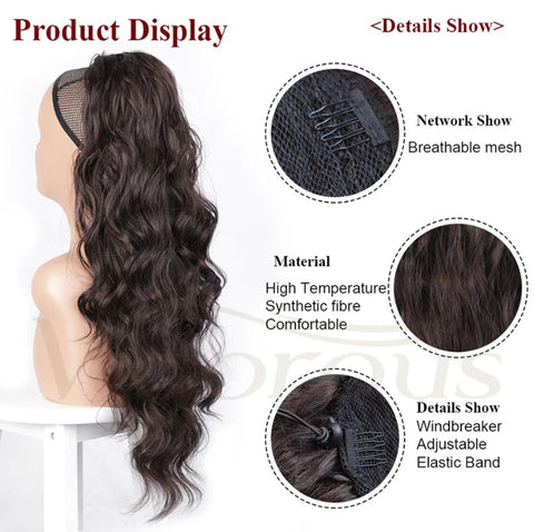 #27 - Drawstring Ponytail Bodywave  26"