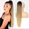 #Ombre T4/126/613 - Drawstring Ponytail Straight 26"