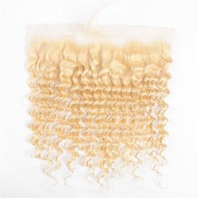 #Blonde - Value Human Hair Deep Curly 13x4 HD Lace Frontal